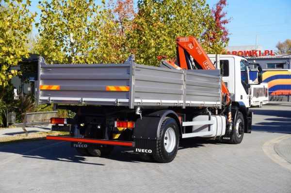 Iveco Stralis 310 E6 / NEW 3-sided tipper / Fassi F135 - Image 12
