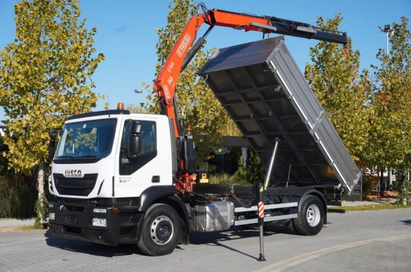 Iveco Stralis 310 E6 / NEW 3-sided tipper / Fassi F135 - Image 5
