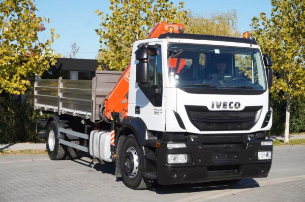 Iveco Stralis 310 E6 / NEW 3-sided tipper / Fassi F135